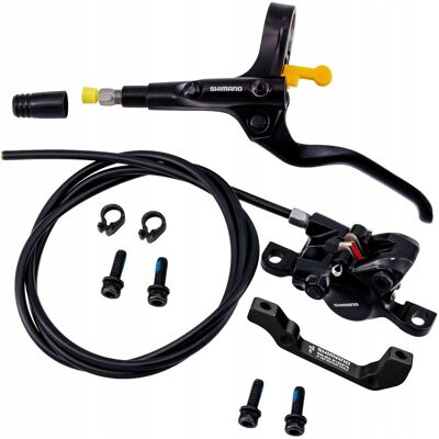 Hamulec hydrauliczny Shimano MT200 tylny adapter PM zestaw klamka zacisk Hamulec hydrauliczny Shimano MT200 tylny adapter PM zestaw klamka zacisk