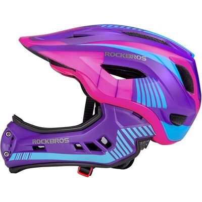 Kask Rowerowy Dla Dzieci Rockbros Bmx Mtb S 48-53cm Full Face Kask Rowerowy Dla Dzieci Rockbros Bmx Mtb S 48-53cm Full Face