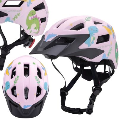 Kask Rowerowy Dziecięcy Mtb Wozinsky Z Odpinanym Daszkiem S - Różowy Kask Rowerowy Dziecięcy Mtb Wozinsky Z Odpinanym Daszkiem S - Różowy