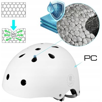 Kask Rowerowy Dziecięcy Regulowany Na Hulajnoge Rolki Lekki Biały S Vayox Kask Rowerowy Dziecięcy Regulowany Na Hulajnoge Rolki Lekki Biały S Vayox