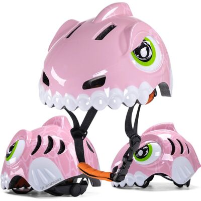 Kask Rowerowy Dziecięcy Wozinsky Motyw Dinozaur S - Różowy Kask Rowerowy Dziecięcy Wozinsky Motyw Dinozaur S - Różowy