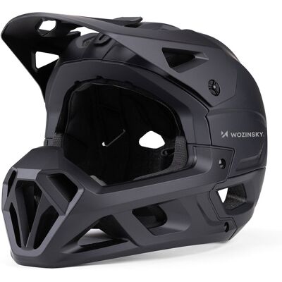 Kask Rowerowy Fullface Wozinsky Z Osłoną Szczęki L - Czarny Kask Rowerowy Fullface Wozinsky Z Osłoną Szczęki L - Czarny