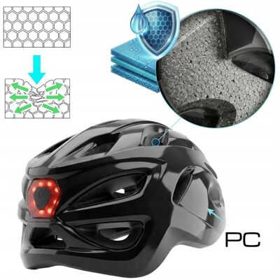 Kask Rowerowy Mtb Regulowany Z Lampką Led Daszkiem Rozm L Black Speed Vayox Kask Rowerowy Mtb Regulowany Z Lampką Led Daszkiem Rozm L Black Speed Vayox