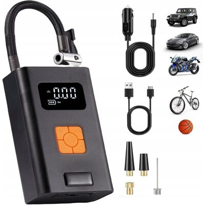 inna (Inny) Kompresor Bezprzewodowy, Elektryczna pompka 150 psi, 2000 mAh, LED,12V, USB inna (Inny) Kompresor Bezprzewodowy, Elektryczna pompka 150 psi, 2000 mAh, LED,12V, USB