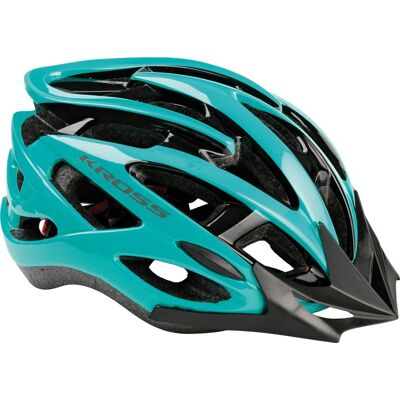 Kross, Kask Rowerowy, Laki + Daszek, Niebieski, Rozmiar L Kross, Kask Rowerowy, Laki + Daszek, Niebieski, Rozmiar L
