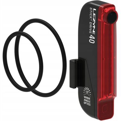 Lampka Lezyne Stick + Drive 40 Lumenów Tylna Czarna + Mocowanie Na Sztycę Lampka Lezyne Stick + Drive 40 Lumenów Tylna Czarna + Mocowanie Na Sztycę