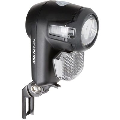 Lampka rowerowa Axa - 93961495SC - Nox City 4 Lux Reflektor akumulatorowy Wł./wył. Przód unisex-dla dorosłych, czarny, jeden rozmiar Lampka rowerowa Axa - 93961495SC - Nox City 4 Lux Reflektor akumulatorowy Wł./wył. Przód unisex-dla dorosłych, czarny, jeden rozmiar