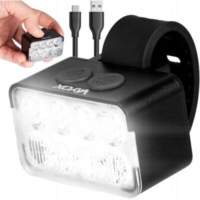 Lampka Rowerowa Led Przednia Usb Mocna 900lm Przód Akumulatorowa Ipx6 Vayox Lampka Rowerowa Led Przednia Usb Mocna 900lm Przód Akumulatorowa Ipx6 Vayox