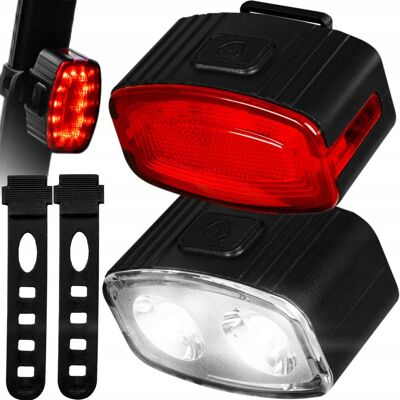 Lampka Rowerowa Led Przód Tył Oświetlenie Usb Przód Tył Akumulatorowe Vayox Lampka Rowerowa Led Przód Tył Oświetlenie Usb Przód Tył Akumulatorowe Vayox