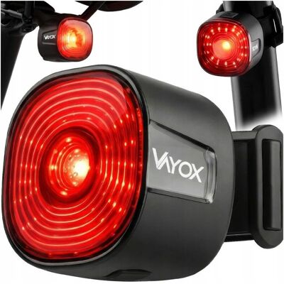 Lampka Rowerowa Led Tylna Usb Smart Czujnik Światło Tył Akumulatorowa Vayox Lampka Rowerowa Led Tylna Usb Smart Czujnik Światło Tył Akumulatorowa Vayox
