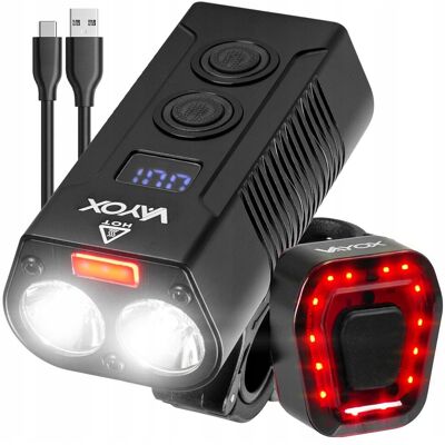 Lampka Rowerowa Przednia I Tylna Oświetelnie Led Powerbank Zestaw Pro Vayox Lampka Rowerowa Przednia I Tylna Oświetelnie Led Powerbank Zestaw Pro Vayox