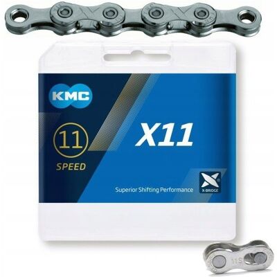 Łańcuch Rowerowy Kmc X11 11s 118l + Spinka + Box Łańcuch Rowerowy Kmc X11 11s 118l + Spinka + Box