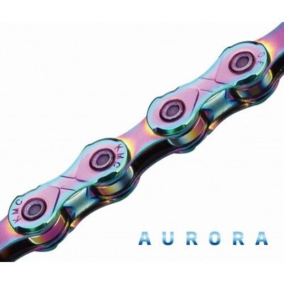 Łańcuch Rowerowy Kmc X12 12rz 126 Aurora Oilslick Tęczowy Spinka Box Łańcuch Rowerowy Kmc X12 12rz 126 Aurora Oilslick Tęczowy Spinka Box