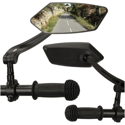 Artemis Lusterko Rowerowe Wsteczne Podłużne na Kierownicę Regulowane 360° 2 szt. Artemis Lusterko Rowerowe Wsteczne Podłużne na Kierownicę Regulowane 360° 2 szt.
