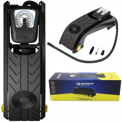 MOCNA POMPKA NOŻNA MICHELIN AUTO ROWER ZABAWKI MATERACE Z MANOMETREM 7 Bar MOCNA POMPKA NOŻNA MICHELIN AUTO ROWER ZABAWKI MATERACE Z MANOMETREM 7 Bar