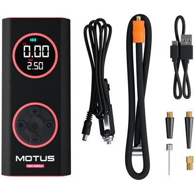 Motus Pompka elektryczna AirPump Pro Red Edition 96W 7500 mAh manometr Motus Pompka elektryczna AirPump Pro Red Edition 96W 7500 mAh manometr