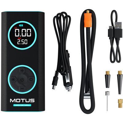 Motus Pompka elektryczna AirPump Pro Turquoise Edition 96W 7500 mAh manometr Motus Pompka elektryczna AirPump Pro Turquoise Edition 96W 7500 mAh manometr