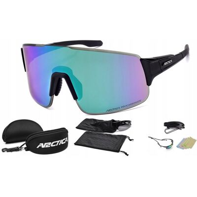 Okulary Rowerowe Arctica S-357a Monolens Powłoka Revo Filtry Uv Okulary Rowerowe Arctica S-357a Monolens Powłoka Revo Filtry Uv