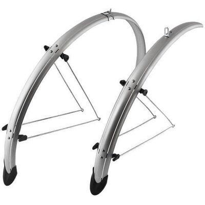 Inny producent Orion 26' srebrne 53mm błotniki rowerowe chlapacze na wsporniki Inny producent Orion 26' srebrne 53mm błotniki rowerowe chlapacze na wsporniki
