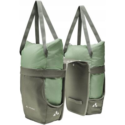 Podwójna Sakwa Rowerowa Vaude Twinshopper Green 44l Wyjmowane Sakwy Podwójna Sakwa Rowerowa Vaude Twinshopper Green 44l Wyjmowane Sakwy