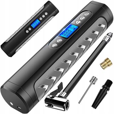 VERK GROUP Pompka Akumulatorowa Do Roweru Samochodu Kompresor Elektryczny 10 Bar Lcd VERK GROUP Pompka Akumulatorowa Do Roweru Samochodu Kompresor Elektryczny 10 Bar Lcd