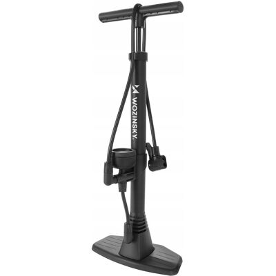 Wozinsky Pompka rowerowa podłogowa z manometrem 160 PSI 11 bar - czarna Wozinsky Pompka rowerowa podłogowa z manometrem 160 PSI 11 bar - czarna