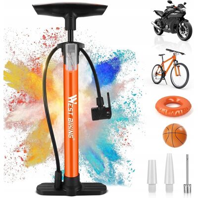 West Biking Pompka Rowerowa Pompka Uniwersalna 11 Bar/ 160 PSI West Biking Pompka Rowerowa Pompka Uniwersalna 11 Bar/ 160 PSI