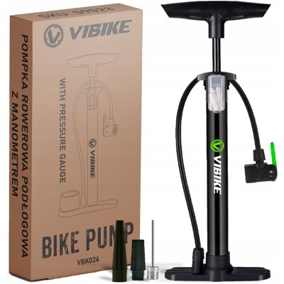 VIBIKE POMPKA ROWEROWA SAMOCHODOWA Z MANOMETREM DO ROWERU PIŁKI PODŁOGOWA RĘCZNA VIBIKE POMPKA ROWEROWA SAMOCHODOWA Z MANOMETREM DO ROWERU PIŁKI PODŁOGOWA RĘCZNA