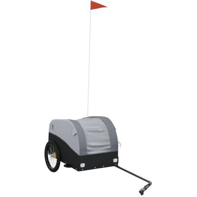 VMP Przyczepka Rowerowa, Czarno-Szara, 30 Kg, Żelazo VMP Przyczepka Rowerowa, Czarno-Szara, 30 Kg, Żelazo