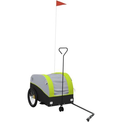 VMP Przyczepka Rowerowa, Czarno-Zielona, 30 Kg, Żelazo VMP Przyczepka Rowerowa, Czarno-Zielona, 30 Kg, Żelazo