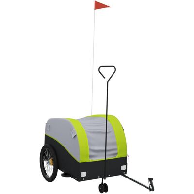 VMP Przyczepka Rowerowa, Czarno-Zielona, 45 Kg, Żelazo VMP Przyczepka Rowerowa, Czarno-Zielona, 45 Kg, Żelazo