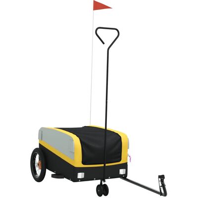 VMP Przyczepka Rowerowa, Czarno-Żółta, 30 Kg, Żelazo VMP Przyczepka Rowerowa, Czarno-Żółta, 30 Kg, Żelazo