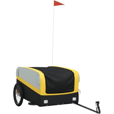 VMP Przyczepka Rowerowa, Czarno-Żółta, 45 Kg, Żelazo VMP Przyczepka Rowerowa, Czarno-Żółta, 45 Kg, Żelazo