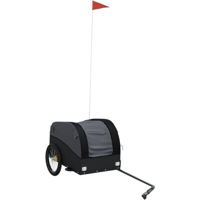 VMP Przyczepka Rowerowa Dla Zwierząt, Czarna, 30 Kg, Żelazo VMP Przyczepka Rowerowa Dla Zwierząt, Czarna, 30 Kg, Żelazo