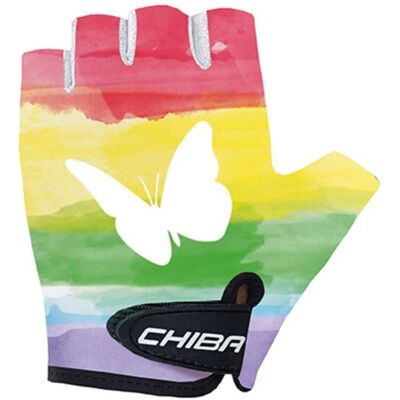 Rio Rękawiczki Rowerowe Chiba Cool Kids Tęcza Motyl Rozm. Xs Rio Rękawiczki Rowerowe Chiba Cool Kids Tęcza Motyl Rozm. Xs