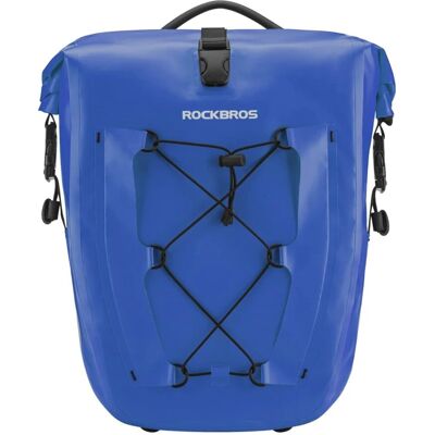 Rockbros Sakwa Rowerowa Wodoodporna 25-32l - Niebieska Rockbros Sakwa Rowerowa Wodoodporna 25-32l - Niebieska
