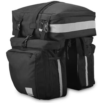 Sakwa Na Bagażnik Roswheel 3 Komorowa 3w1 Modułowa 37l, Czarna Sakwa Na Bagażnik Roswheel 3 Komorowa 3w1 Modułowa 37l, Czarna