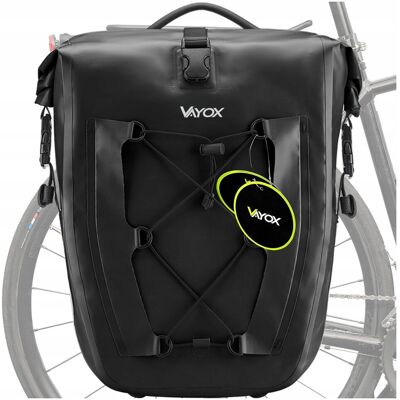 Sakwa Rowerowa Torba Na Bagażnik Tylna Boczna Kufer 27l Wodoodporna Vayox Sakwa Rowerowa Torba Na Bagażnik Tylna Boczna Kufer 27l Wodoodporna Vayox