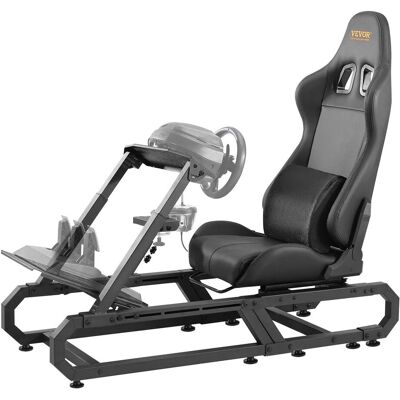 Vevor Stojak do kierownicy wyścigowej regulowany stalowy symulator racing Vevor Stojak do kierownicy wyścigowej regulowany stalowy symulator racing