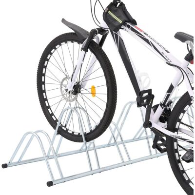 VMP Stojak Na 6 Rowerów, Wolnostojący, Stal Galwanizowana VMP Stojak Na 6 Rowerów, Wolnostojący, Stal Galwanizowana
