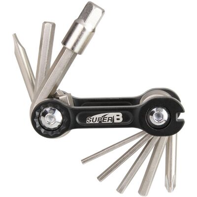 Super B Narzędzie 10 w 1 - Czarny/Szary - multitool Super B Narzędzie 10 w 1 - Czarny/Szary - multitool
