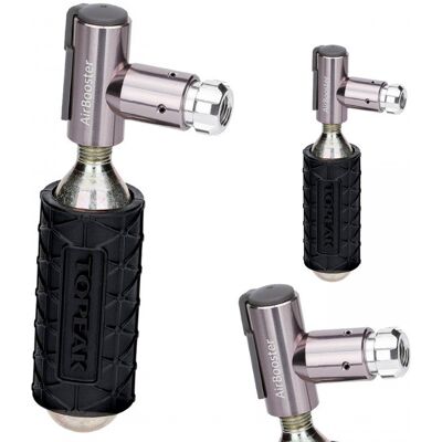 Napełniacz CO2 Topeak AirBooster - Srebro - 16g Napełniacz CO2 Topeak AirBooster - Srebro - 16g