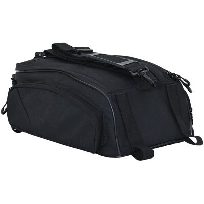 Vidaxl Torba Rowerowa Na Bagażnik 12 L Czarna 38x21x16 Cm Vidaxl Torba Rowerowa Na Bagażnik 12 L Czarna 38x21x16 Cm