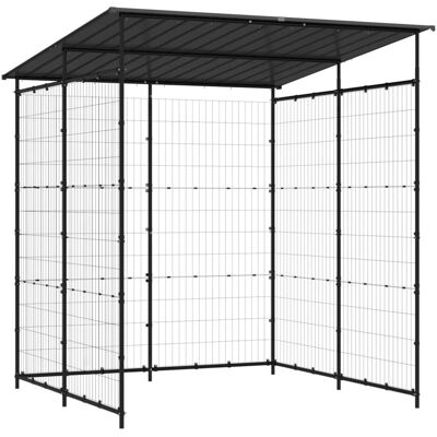VMP Wiata Rowerowa, 190x190x222 Cm, Stalowa, Czarna VMP Wiata Rowerowa, 190x190x222 Cm, Stalowa, Czarna