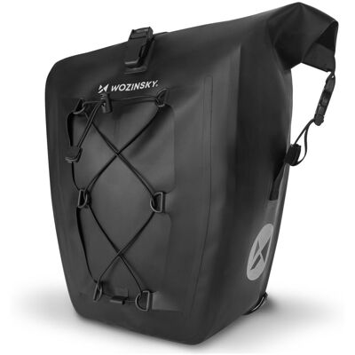 Wozinsky Wodoodporna Torba Rowerowa Sakwa Na Bagażnik 25l Czarny Wozinsky Wodoodporna Torba Rowerowa Sakwa Na Bagażnik 25l Czarny
