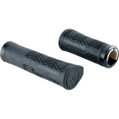 Herrmans - Nucore Town Wave Handvatten - Czarny - 130/90 mm - bike grip Herrmans - Nucore Town Wave Handvatten - Czarny - 130/90 mm - bike grip