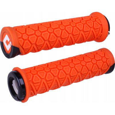 Chwyty Gripy Odi Vanquish D3o Grip V2.1 Lock-On 32,75mm Pomarańczowe Czarne Chwyty Gripy Odi Vanquish D3o Grip V2.1 Lock-On 32,75mm Pomarańczowe Czarne