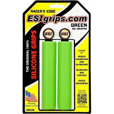 Esi Grips Chwyty Racer'S Edge 50g Zielone + Korki Esi Grips Chwyty Racer'S Edge 50g Zielone + Korki