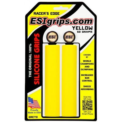 Esi Grips Chwyty Racer'S Edge 50g Żółte + Korki Esi Grips Chwyty Racer'S Edge 50g Żółte + Korki