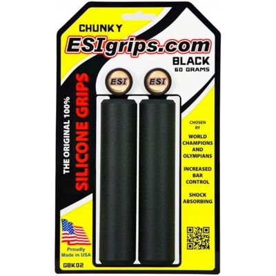 Gripy Chwyty Esi Grips Chunky Black Silikonowe + Korki Gripy Chwyty Esi Grips Chunky Black Silikonowe + Korki